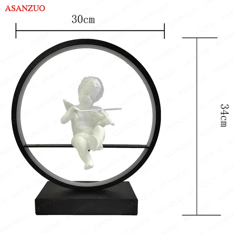 DecorBites™ Dimmable Angel Table Lamp for Dream Bedroom Decor & Warm LED Lighting