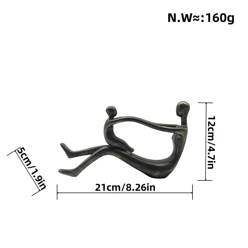 DecorBites™ Abstract Family Resin Sculpture for Desk Decor and Room Aesthetic