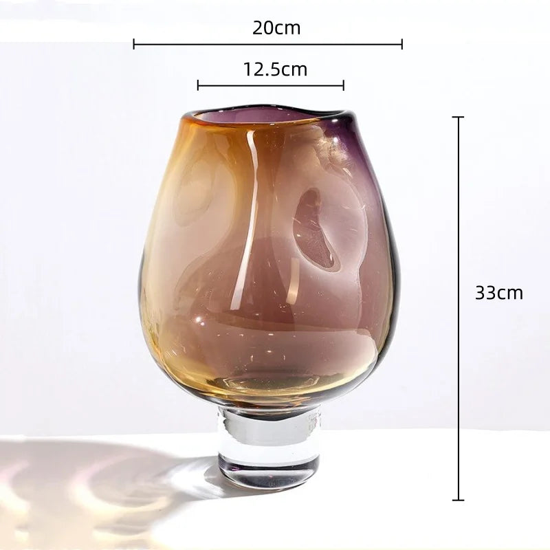 Gradient Glass Bouquet Vase