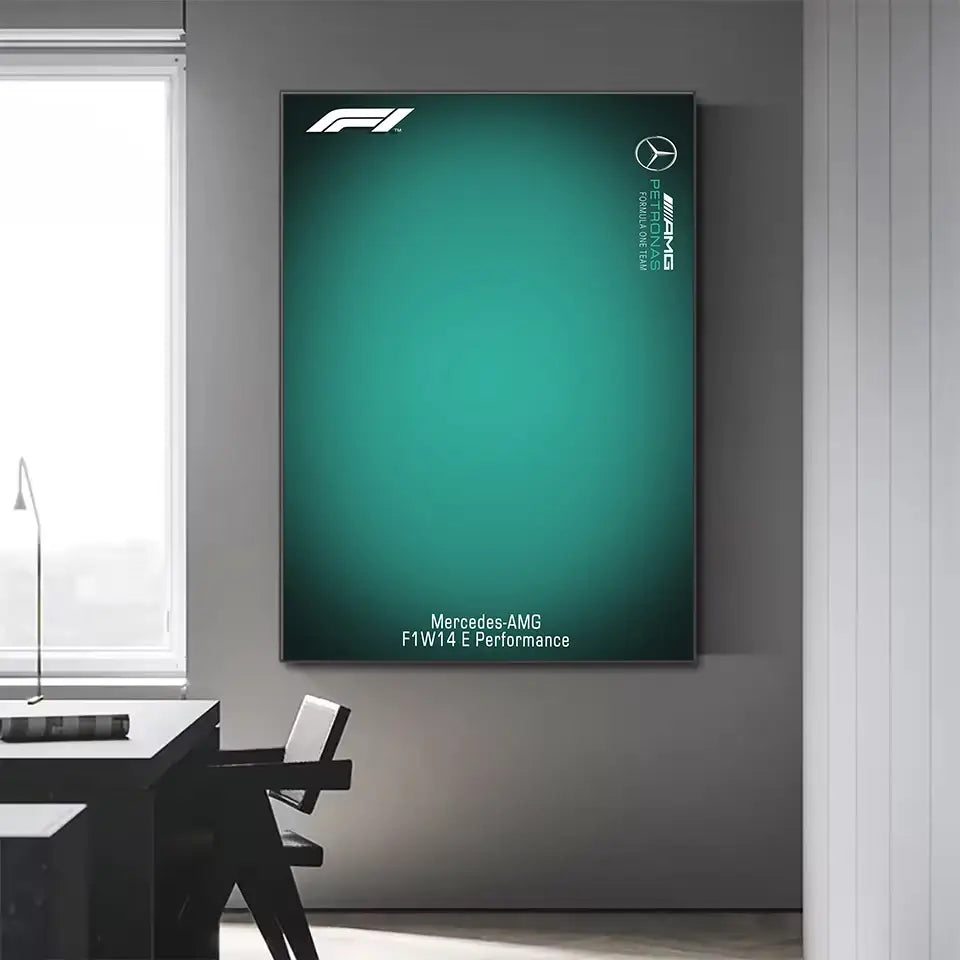 DecorBites™ Minimalist Formula 1 Canvas Wall Art