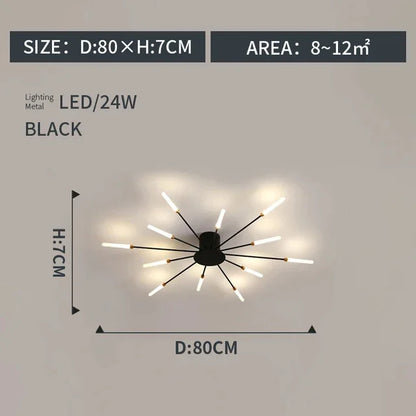 DecorBites™ LED Indoor Ceiling Light: Modern Art Luster for Bedroom Hall Living Kids Room