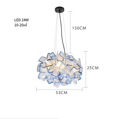 DecorBites™ Clizia LED Chandelier - New Design Acrylic Suspended Bedroom Cafe Lights