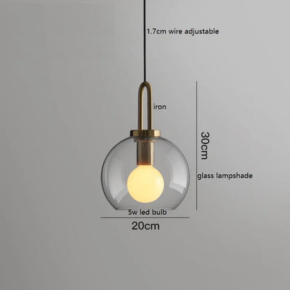 Lámpara colgante LED DecorBites™ con bola de cristal: Lámparas colgantes modernas para el hogar, restaurantes y cafeterías.