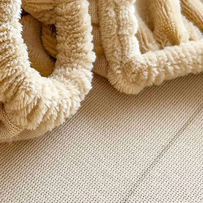 Sábana ajustable DecorBites™ Cozy Milk Velvet para sobrecolchón de otoño e invierno