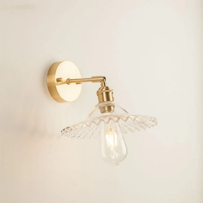 DecorBites™ Green Glass LED Wall Light Fixture | Modern Nordic Pull Chain Lamp