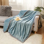 Decobites Plush Reversible Wide Edge Velvet Blanket: Luxurious & Skin-friendly Sofa and Office Nap Blanket