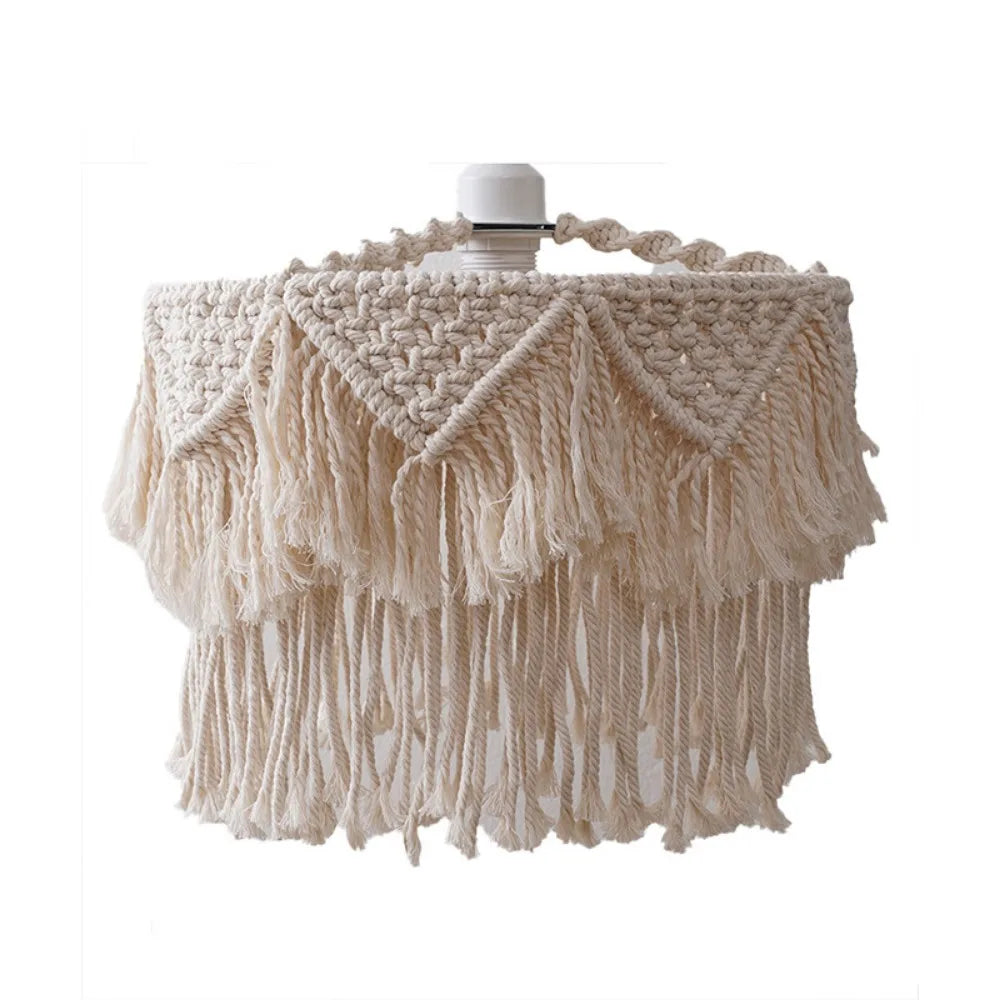 DecorBites™ Hemp Rope LED Pendant Lamp with E27 Base for Boho Industrial Farmhouse Decor