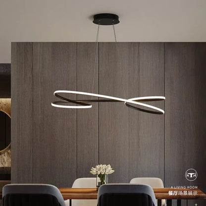 DecorBites™ LED Chandelier Modern Indoor Gold Decor Pendant Light Fixture for Home, Restaurant, Hotel