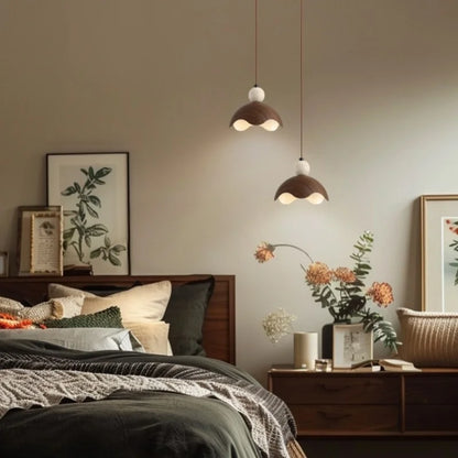 DecorBites™ Iron Yellow Travertine LED Pendant Light for Bedside Dining Living Room