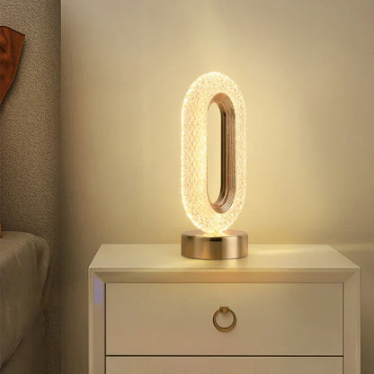 Lámpara de mesa LED de cristal DecorBites™ con control táctil y mando a distancia para dormitorio y sala de estar