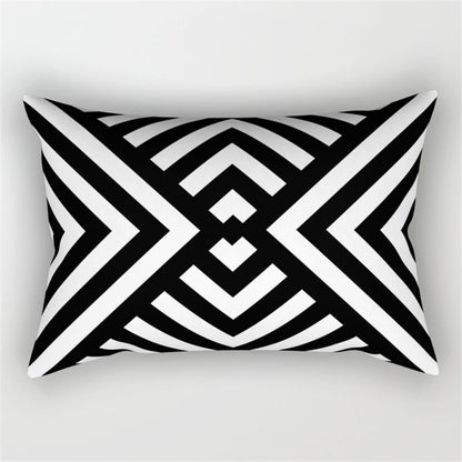 طقم غطاء وسادة للخصر بتصميم هندسي مموج من DecorBites™