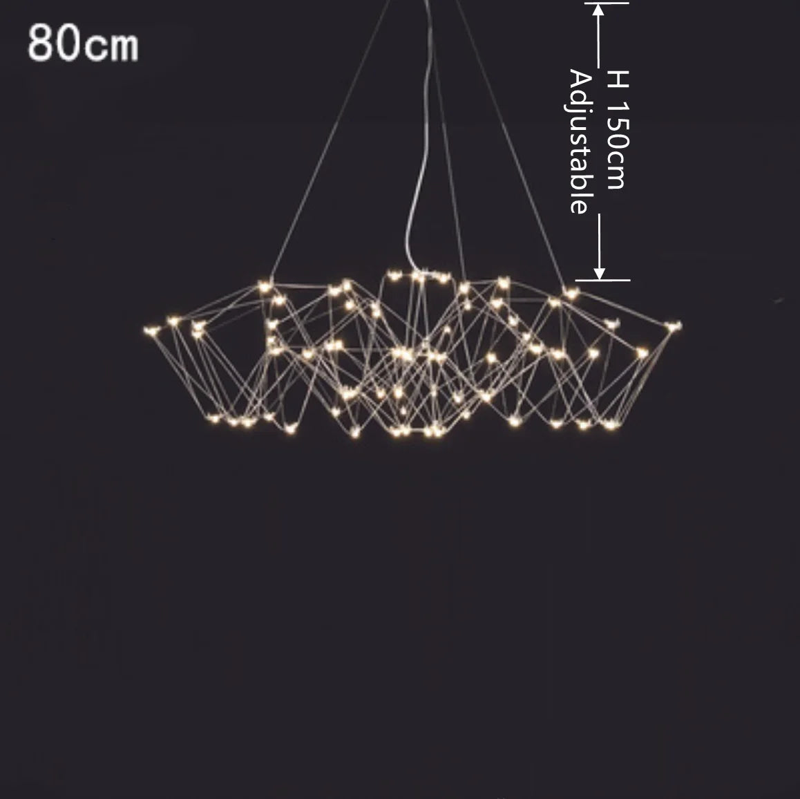 Lámpara colgante cúbica DecorBites™: Lámpara LED moderna y creativa para sala de estar y restaurante