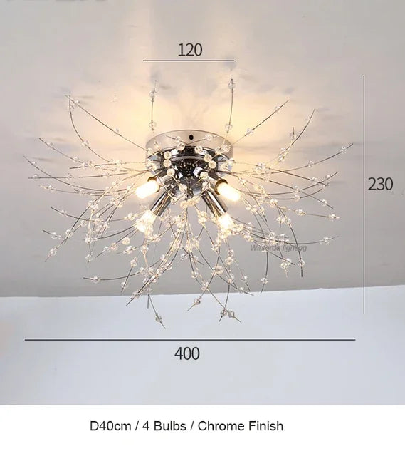 DecorBites™ Dandelion Chandelier LED Pendant Lamp for Dining Room, Bedroom, Shops