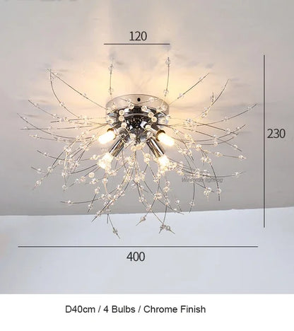 DecorBites™ Dandelion Chandelier LED Pendant Lamp for Dining Room, Bedroom, Shops