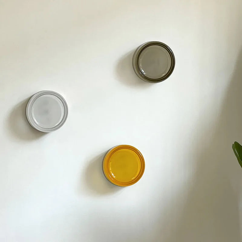 DecorBites™ Amber Jelly LED Wall Sconce for Bedside Room Decor, Smoke Grey Wall Lamp