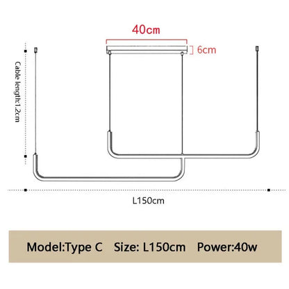 DecorBites™ LED Chandelier: Modern Black Gold Dimmable Lighting for Dining Room, Kitchen Table