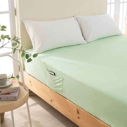 Decobites Luxe Sanding Fitted Sheet: High-Quality King Queen Bed Linen