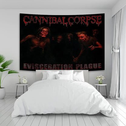 DecorBites™ Cannibal Corpse Tapestry: Heavy Metal Rock Wall Art Décor Flag Gifts
