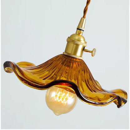 DecorBites™ Lotus Leaf Pendant Lights: Modern Nordic Glass Pendant Lamp for Bedroom, Dining Room, Kitchen