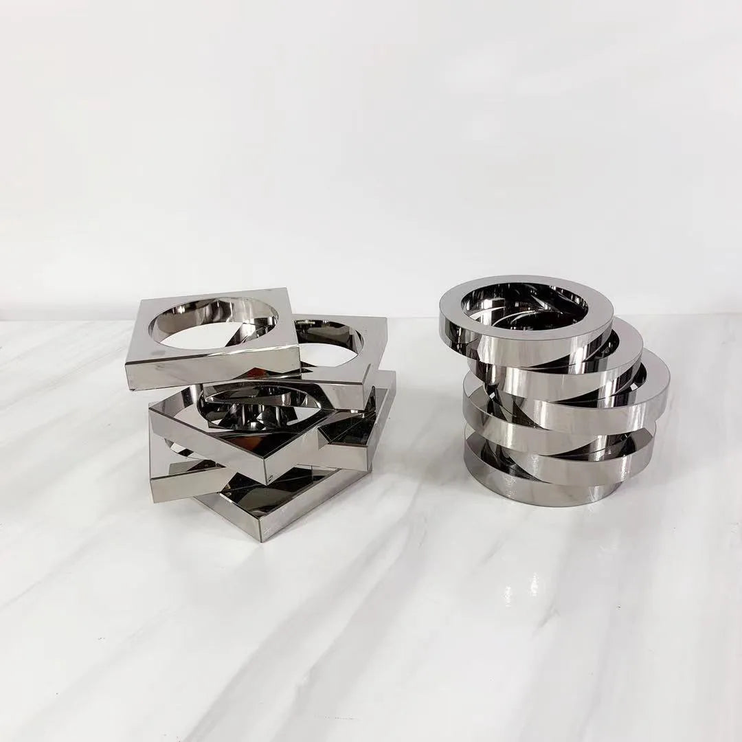 DecorBites™ Crystal Glass Geometric Circle Vase Terrarium Flower Arrangement Home Decor