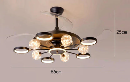 DecorBites™ Kids Bedroom Ceiling Fan with Remote Control & LED Light