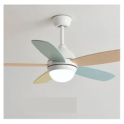 DecorBites™ Kids Ceiling Fan with Light and Remote Control, 3-Speed, 5-Blade Helicopter Design