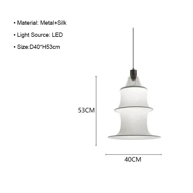 Lámpara de pie LED japonesa DecorBites™ Cream Silk para decoración moderna de salas de estar