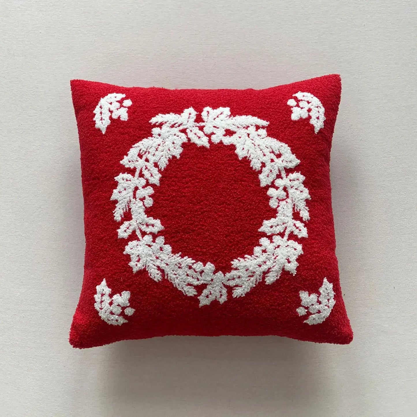 DecorBites™ Christmas Cartoon Embroidered Pillow Cover Set, Festive Decorative Cushions