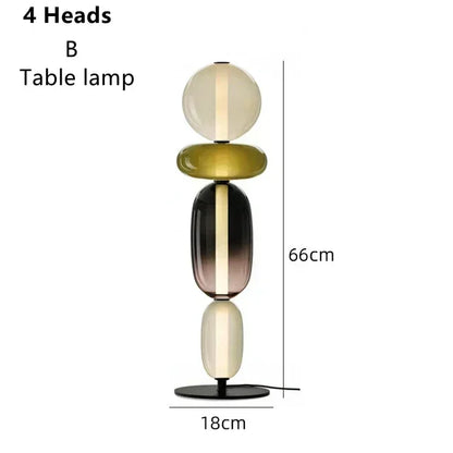 DecorBites™ Glass Floor Lamp LED Table Light - Italian Design High Quality