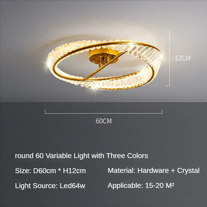 DecorBites™ Crystal LED Chandelier Lamps: Modern Luxury Ceiling Lights for Bedroom & Living Room