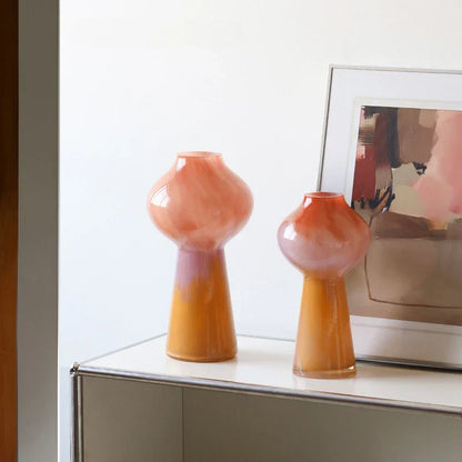 DecorBites™ Gradient Glass Vase Gourd Hydroponic Flower Arrangement Terrarium Bouquet Holder