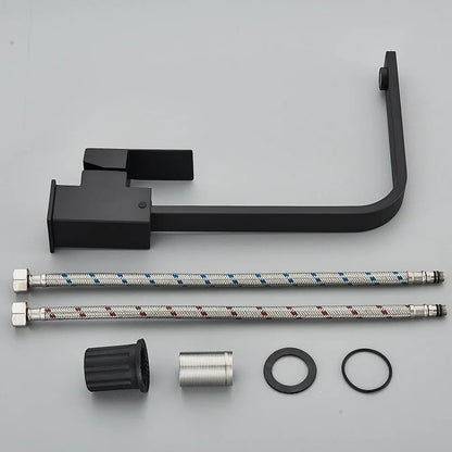 Grifo de cocina DecorBites™ níquel cepillado | Mezclador giratorio 360° para agua fría y caliente | Monomando