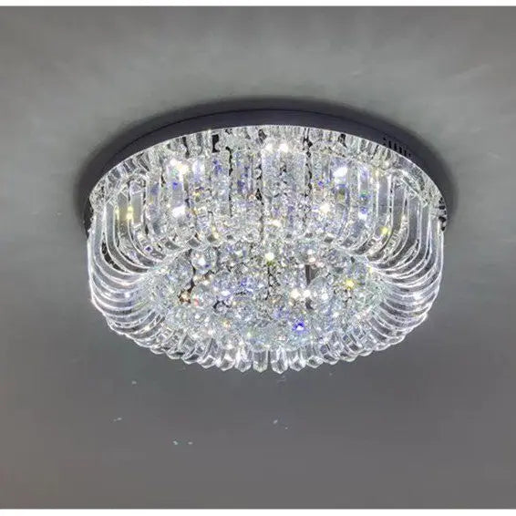 DecorBites™ Crystal Dining Room Ceiling Light Modern LED K9 Crystals Gold / Chrome