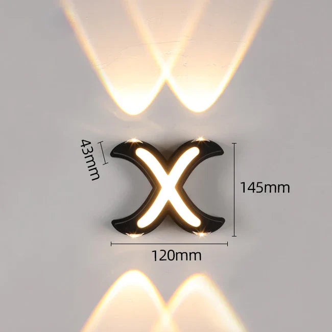 DecorBites™ IP65 LED Wall Lamp for Indoor/Outdoor Waterproof Garden Lighting