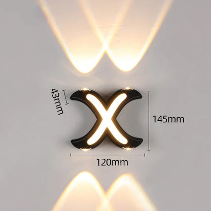 DecorBites™ IP65 LED Wall Lamp for Indoor/Outdoor Waterproof Garden Lighting