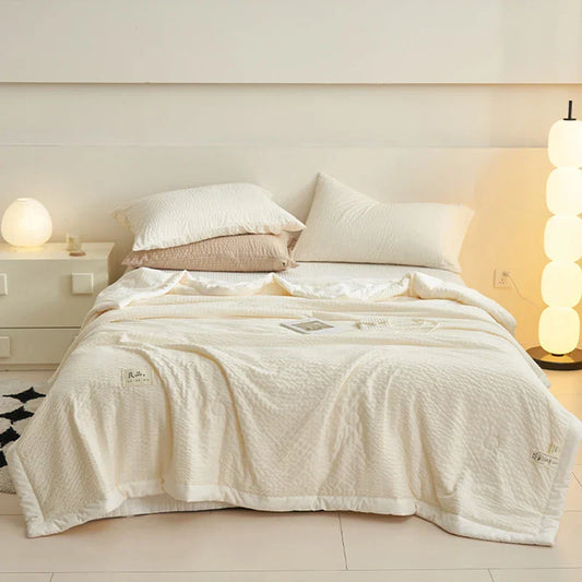 DecorBites™ Ice Cream Air Bubble Yarn Summer Quilt - Grade A Blanket