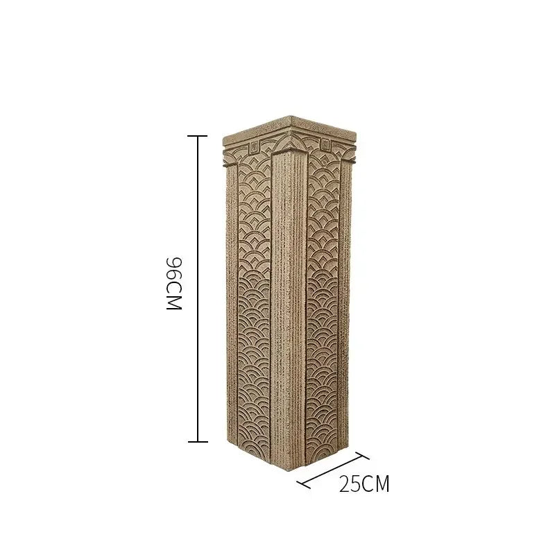 DecorBites™ Chinese Antique Coin Stake Display Column for Garden and Living Room Décor