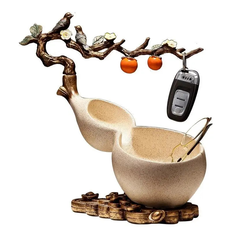 DecorBites™ Chinese Gourd Key & Desktop Storage Decoration for Wealth Attraction