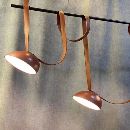 DecorBites™ Leather Pendant Light: Modern Nordic DIY Chandelier for Home and Office Decor