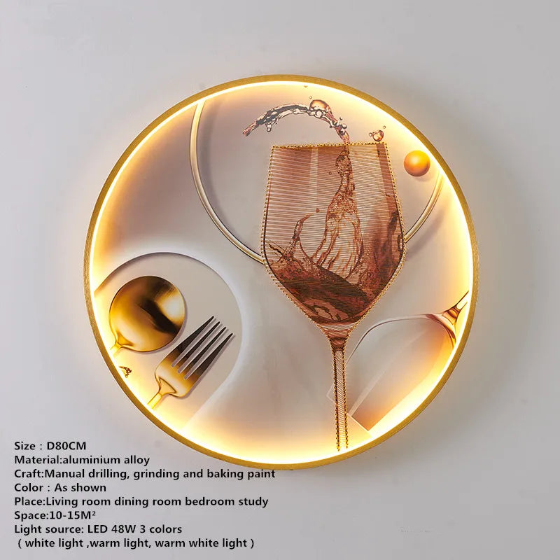 Aplique de pared con peces LED Decorbites™: Luminaria creativa para el dormitorio