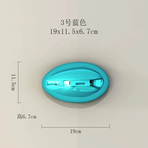 ديكور بايتس™ زينة جدارية من الحجر الذهبي ثلاثي الأبعاد لديكور أنيق للغرفة