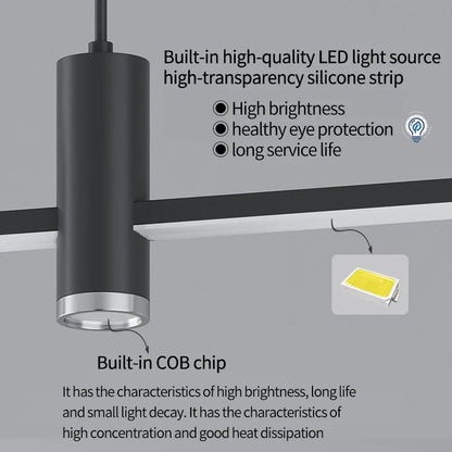 DecorBites™ Black Gold Nordic LED Pendant Chandelier for Dining Table - Modern Minimalist Design