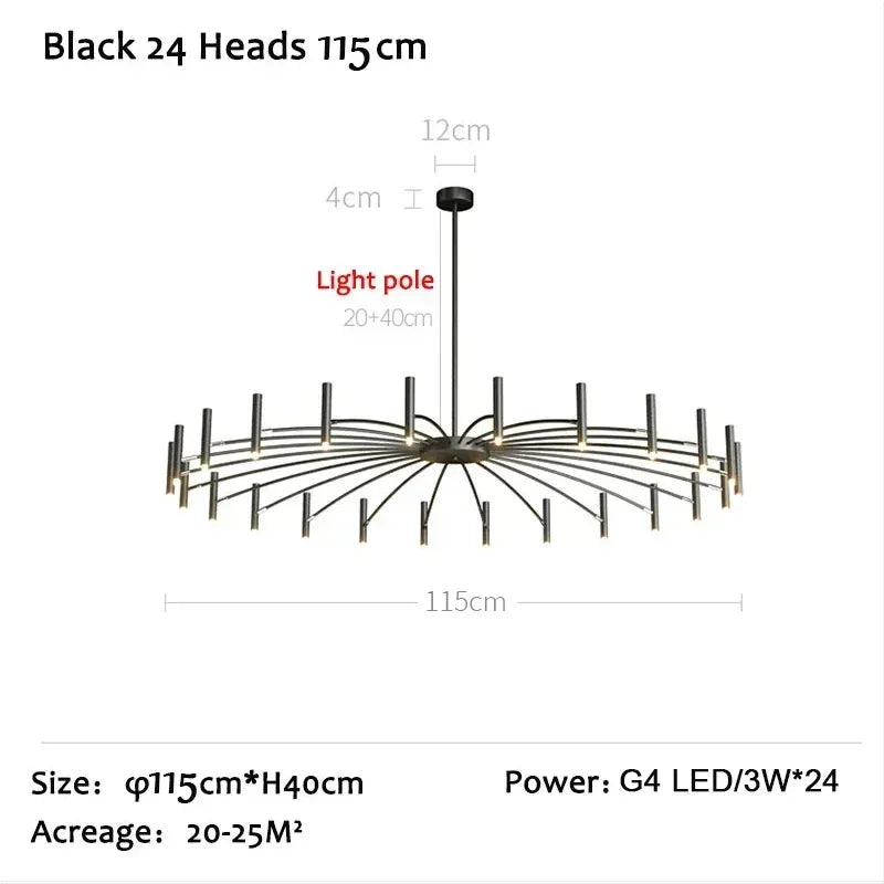 Lámpara de techo LED DecorBites™ de estilo nórdico para salón, comedor o dormitorio
