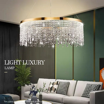DecorBites™ Crystal LED Ceiling Chandeliers for Luxury Home Decor