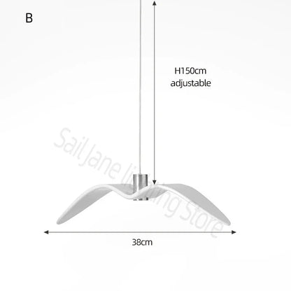 DecorBites™ LED Seagull Chandelier: Designer Decor Villa Bird Restaurant Staircase Chandelier