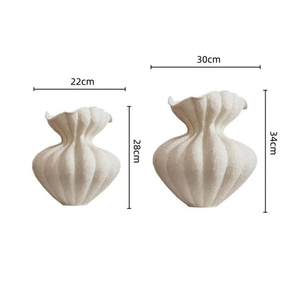 DecorBites™ Lace Ceramic Vase for Home Decor Bouquets and Arrangements