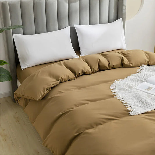 DecorBites™ Brushed Duvet Cover Set | Soft Skin-Friendly Bedding | Full Queen King Twin Sizes