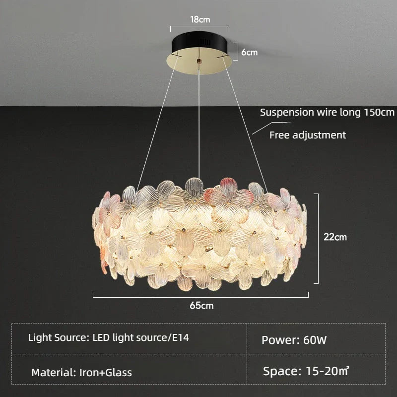 DecorBites™ Crystal Chandelier Ceiling Light for Living Room Bedroom Restaurant Hotel and Villa