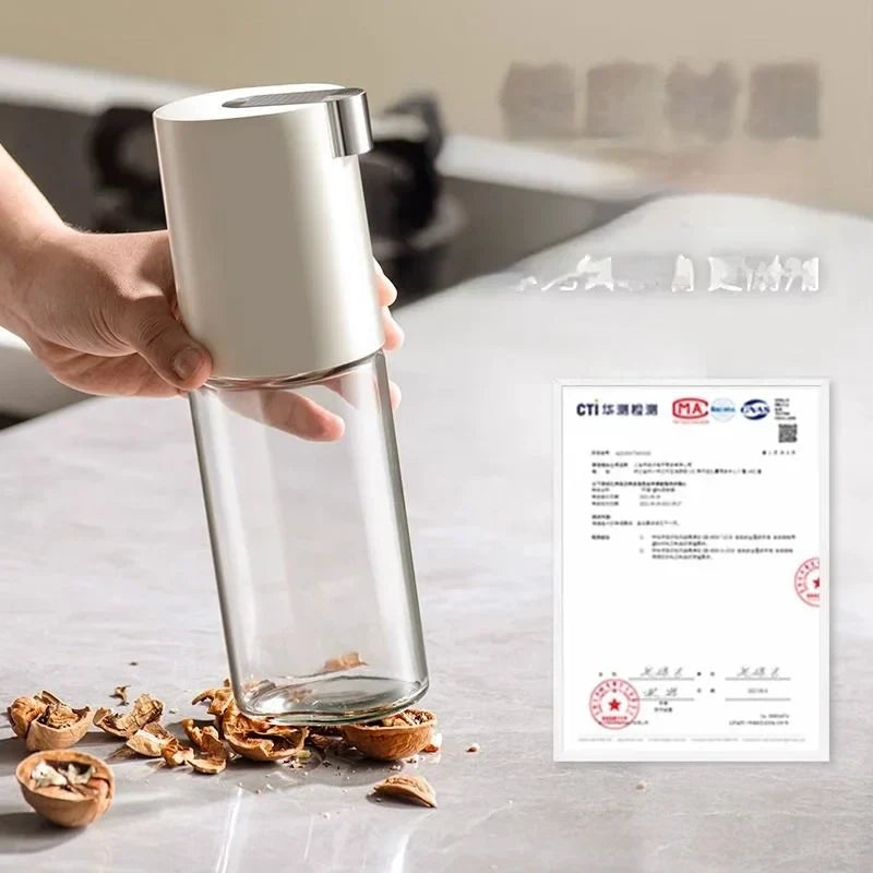 زجاجة توابل زيت زجاجية أوتوماتيكية من DecorBites™ - موزع خل للطهي في المطبخ