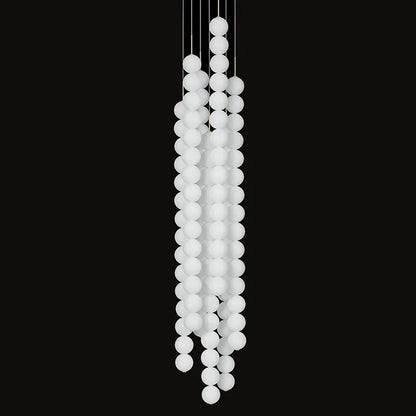 DecorBites™ مصباح LED زجاجي على شكل كرة الطاولة بتصميم آرت ديكو باللون الذهبي والكروم الأسود.